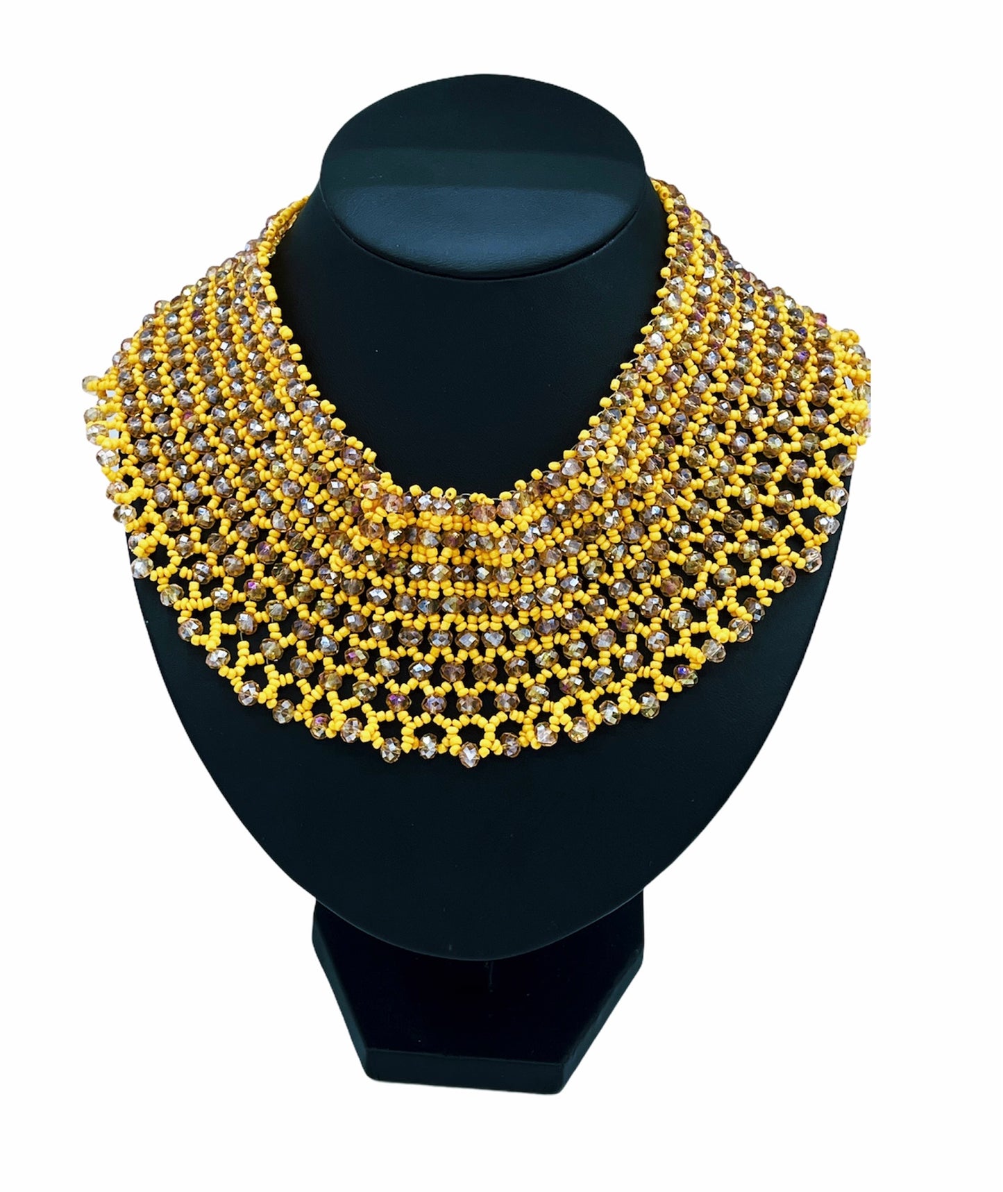 Cici Netting Yellow Necklace