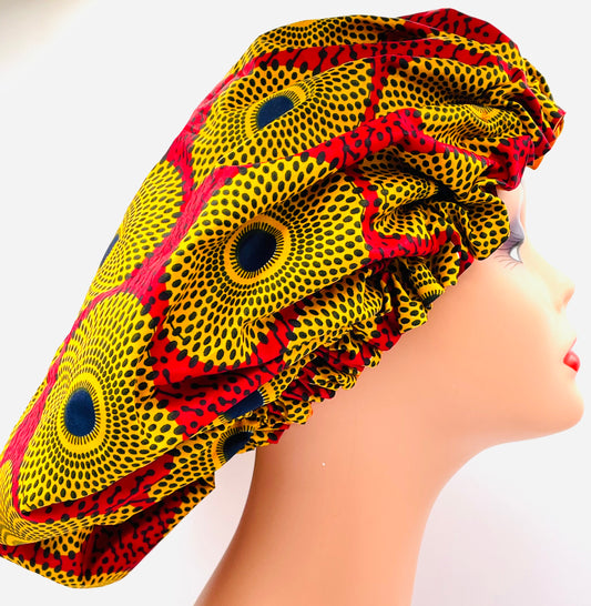 Sunkist Women Ankara Hair Bonnet