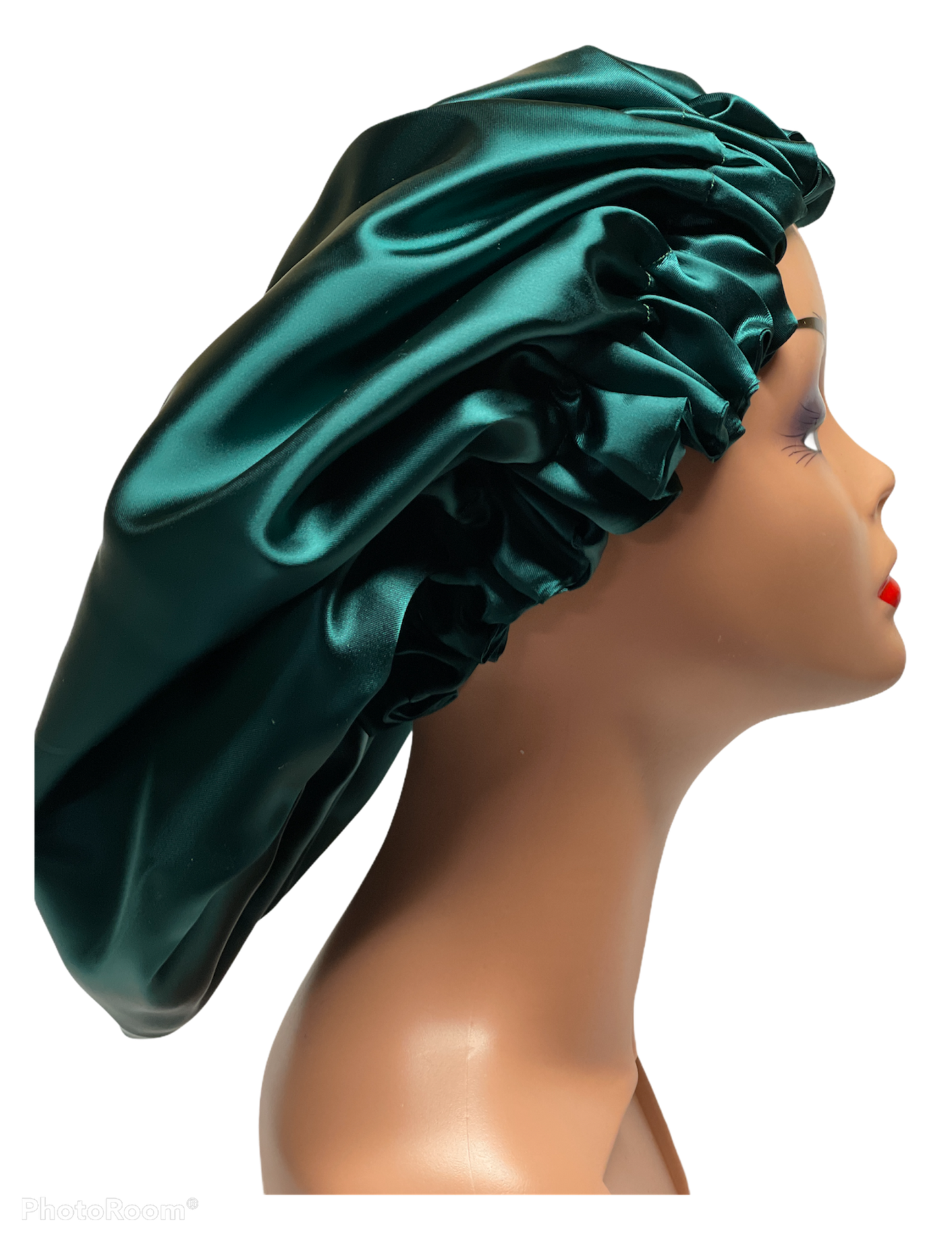 Emerald Satin Women Bonnet