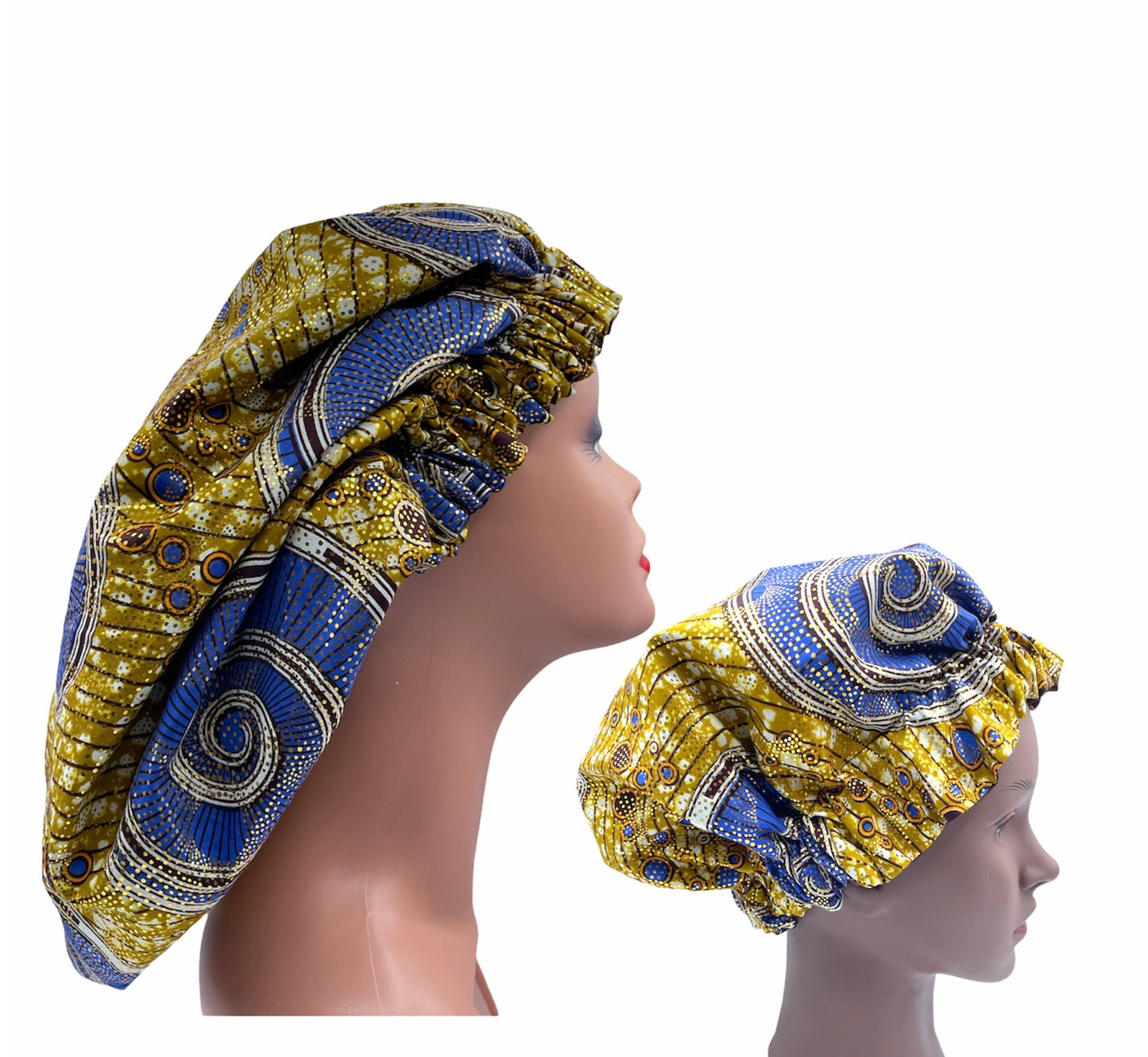Cece Women African Ankara Hair Bonnet (XL)