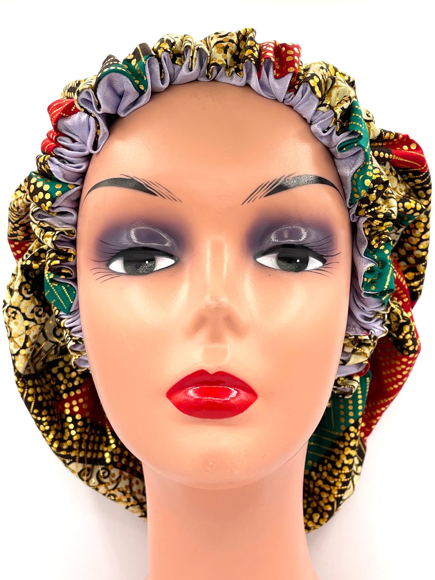 Goldie Brown Women Ankara Hair Bonnet (XL)