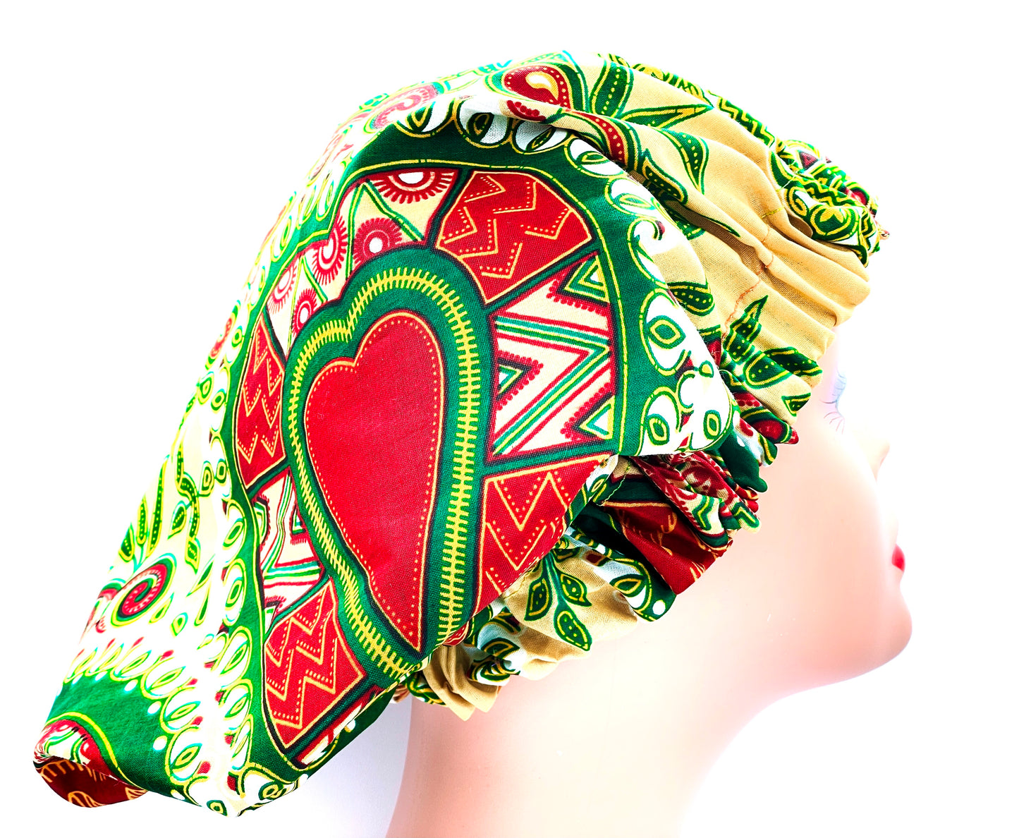Hearty Women Ankara Hair Bonnet (M)